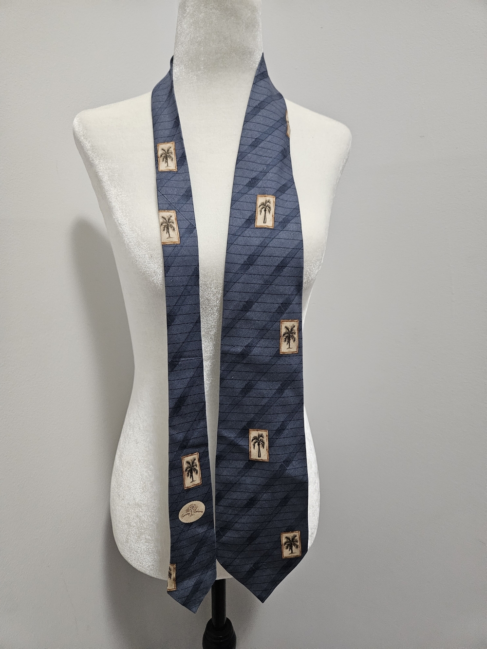 Men's Tommy Bahama Navy Palm Motif Necktie